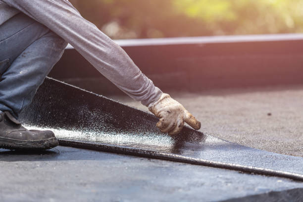 Professional Waterproofing technician working in Pandora, OH